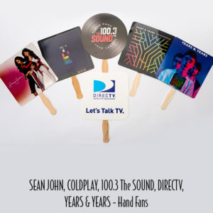 1-26 - Hand Fans Sean John, Coldplay, 100.3 The Sound, DirecTV, Years & Years