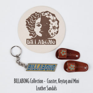 1-30 - Billabong Collection - Coaster, Keytag and Mini Leather Sandals