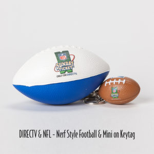 1-7 - DirecTV & NFL Nerf Style Football & Mini on Keytag