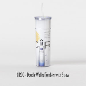 2-39 - CIROC Double Walled Tumbler with Straw