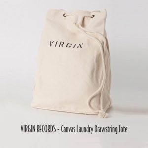 5-17 - VIRGIN - Canvas Laundry Style Drawstring Tote
